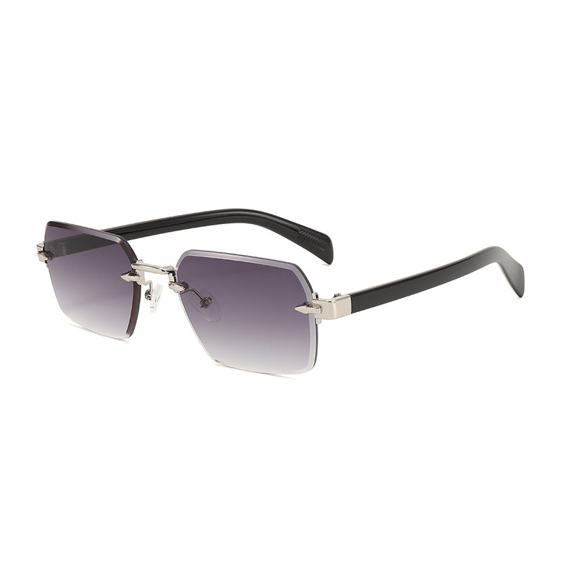Damen modische Sonnenbrille mit quadratischem Rahmen und gradienten Gläsern Brehn