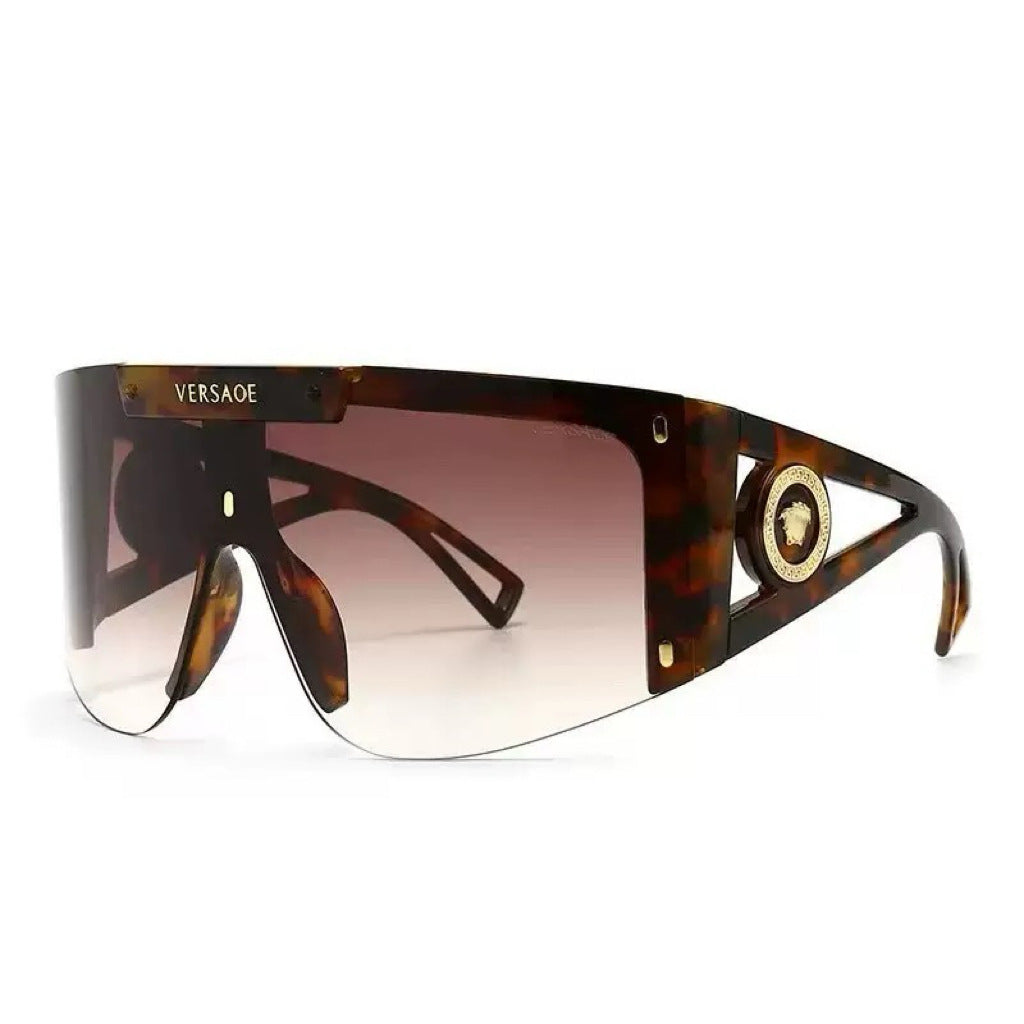 Damen futuristische Oversized-Sonnenbrille Brehn
