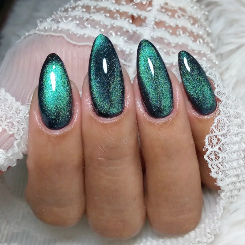 Premium Glänzendes Stiletto Press-On Nagelset Brehn