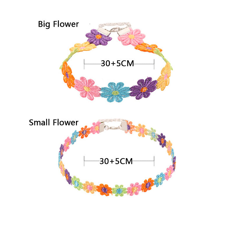Blumen Choker Halskette Brehn