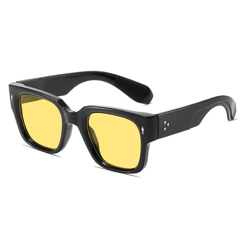 Bold Chunky Vintage Square Sonnenbrille Brehn