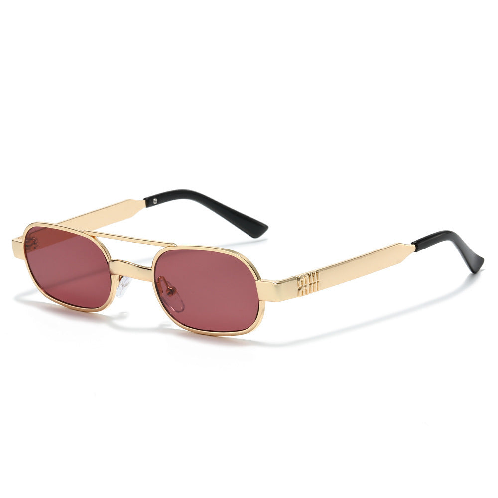 Modebewusste Retro-Ovalrahmen-Sonnenbrille Brehn