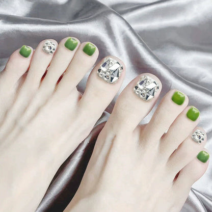 Premium Dekorativer Press-On Nagelset Brehn