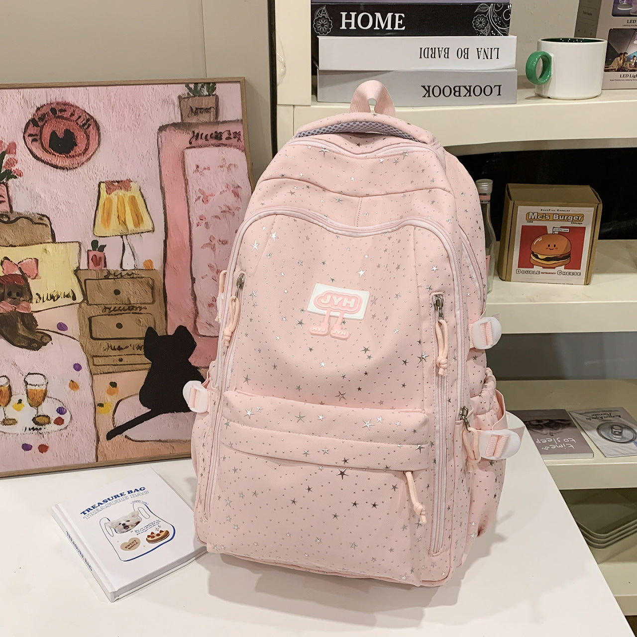 Sternen-Print Mode Schulrucksack Brehn