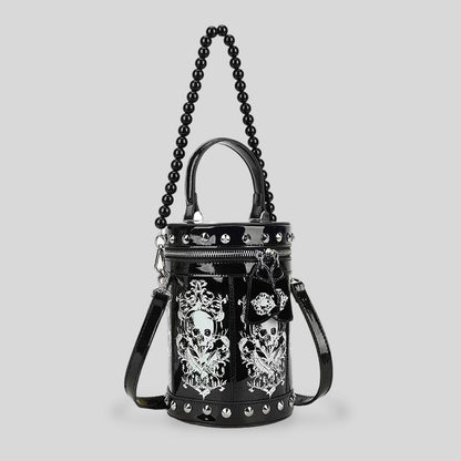 Statement Skull Print Handtasche