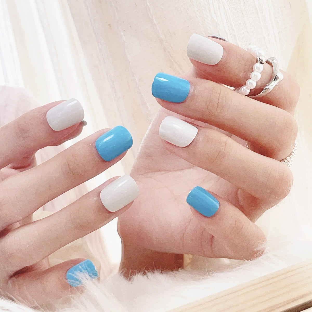 Stylisches Press-On-Nageldesign