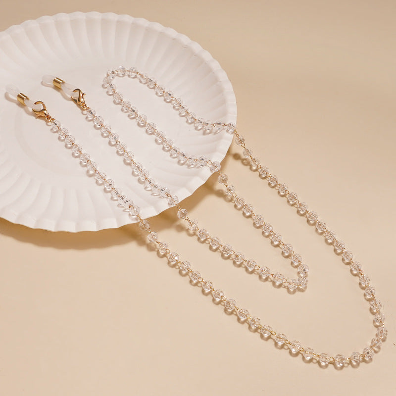 Elegante Perlen Brillen Kette Brehn
