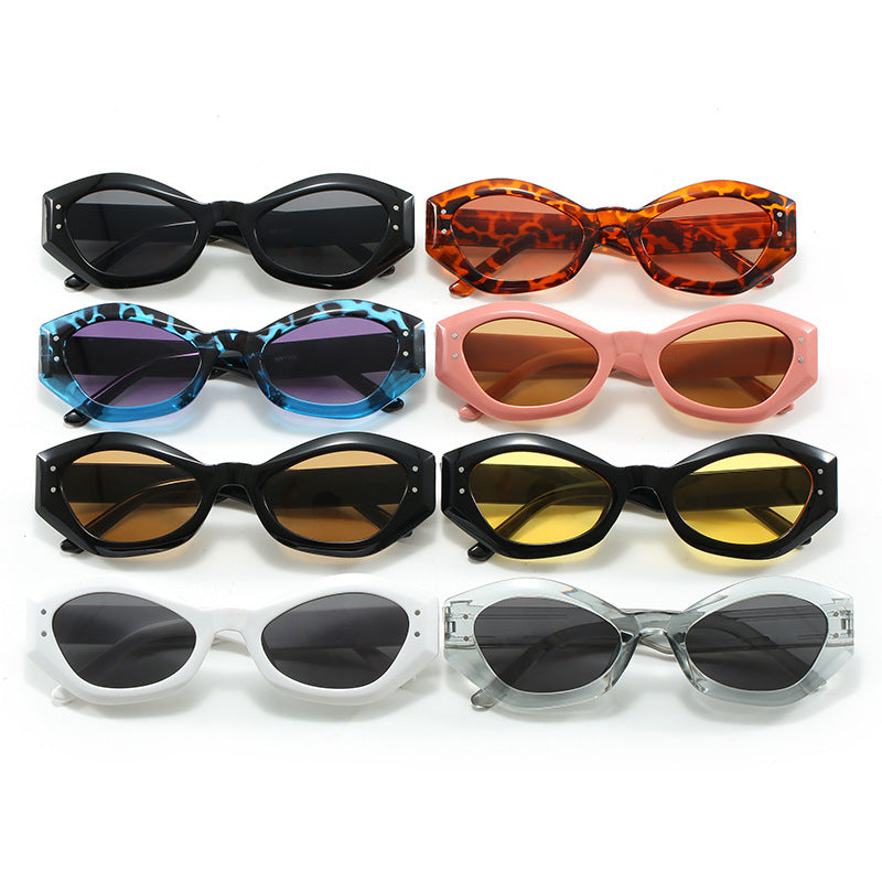 Damen Cat-Eye Sonnenbrille mit modernem Design und breitem Rahmen Brehn