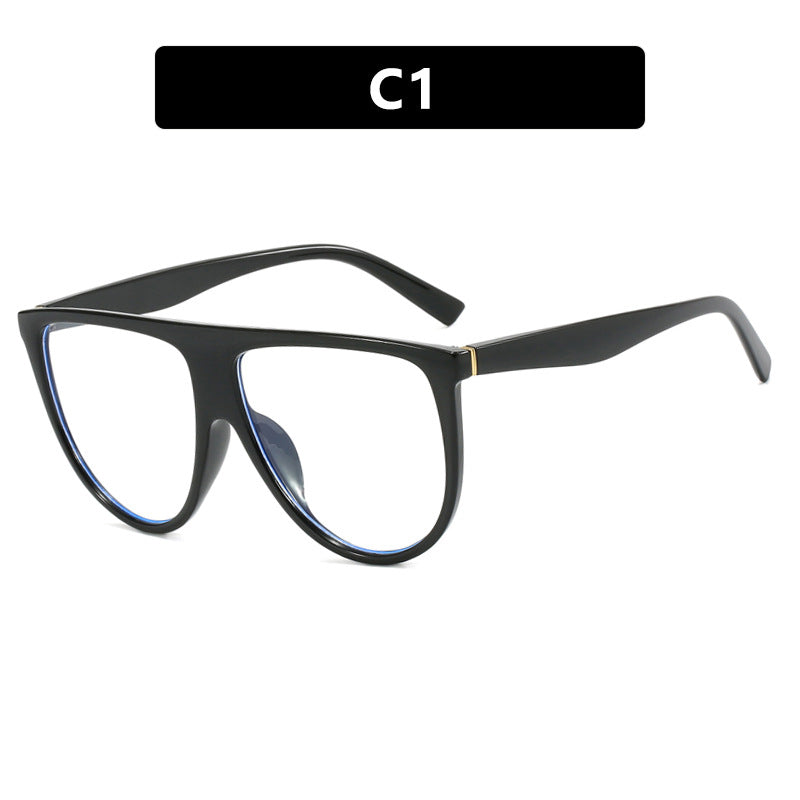 Damen trendige Oversized-Sonnenbrille mit stylischem transparenten Rahmen Brehn