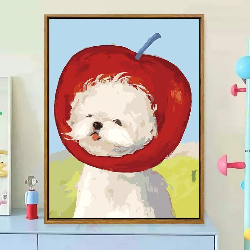 Süße hundethemen dekorative Leinwand Kunst Brehn