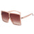 Damen Oversized Sonnenbrille im modischen geometrischen Design Brehn