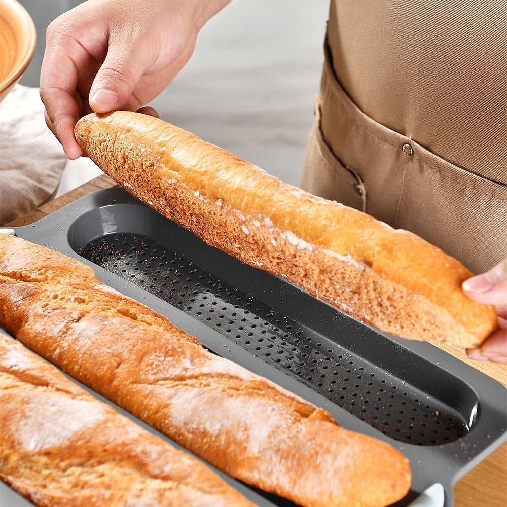 Silikon-Brotbackform mit Antihaftbeschichtung und Stabilen Griffen Brehn