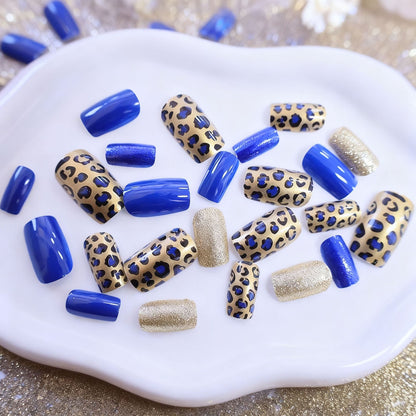 Luxuriöser Leopardenmuster Nagelkunst Brehn