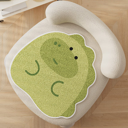 Acorn-Shaped Plush Chair Seat Cushion Pad with High-Pile Tufted Surface