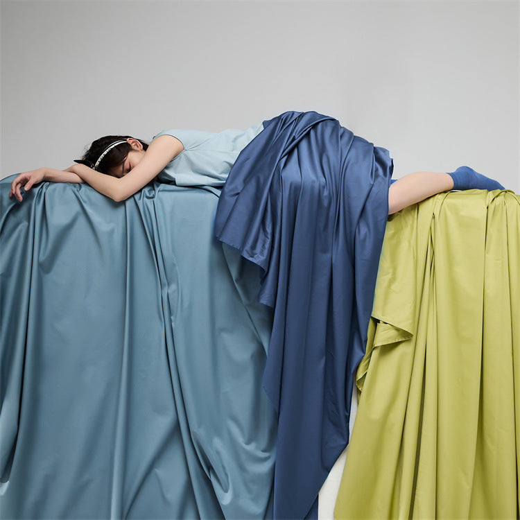 Mako-Baumwoll-Satin Bettwäsche-Set mit verdecktem Reißverschluss und Kissenbezügen Brehn