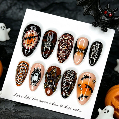 Halloween-Themen Press-On Nageldesign