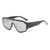 Damen Modische Oversized-Sonnenbrille im futuristischen Design Brehn