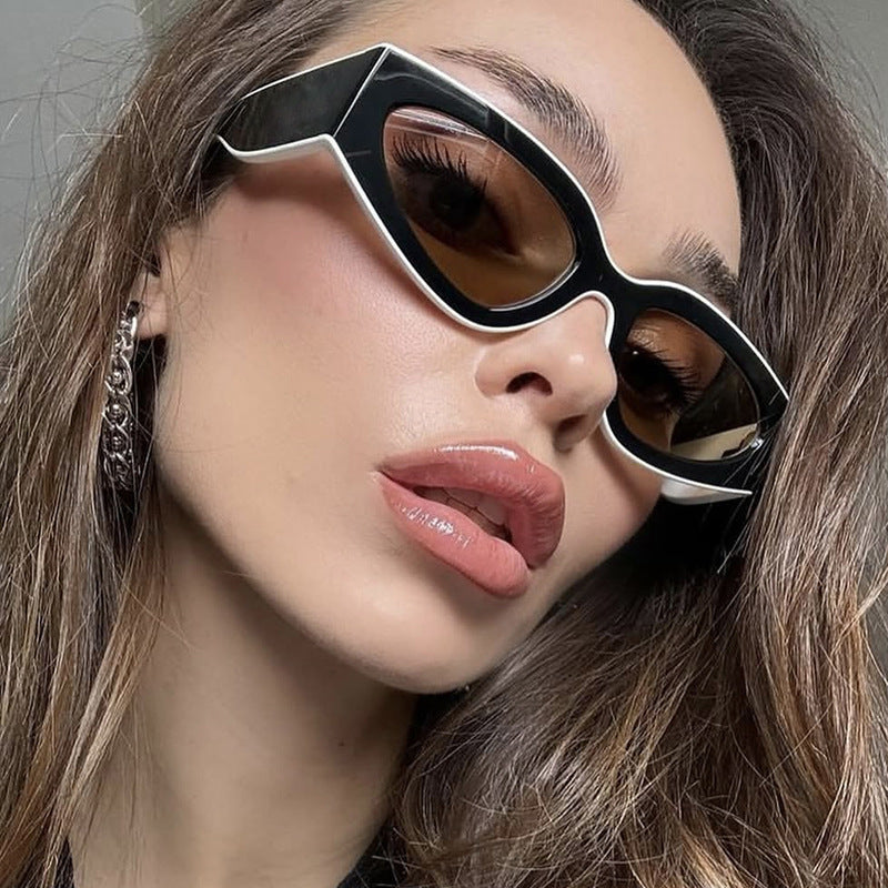 Damen Cat-Eye Sonnenbrille mit extravagantem Design und schützendem UV-Filter Brehn