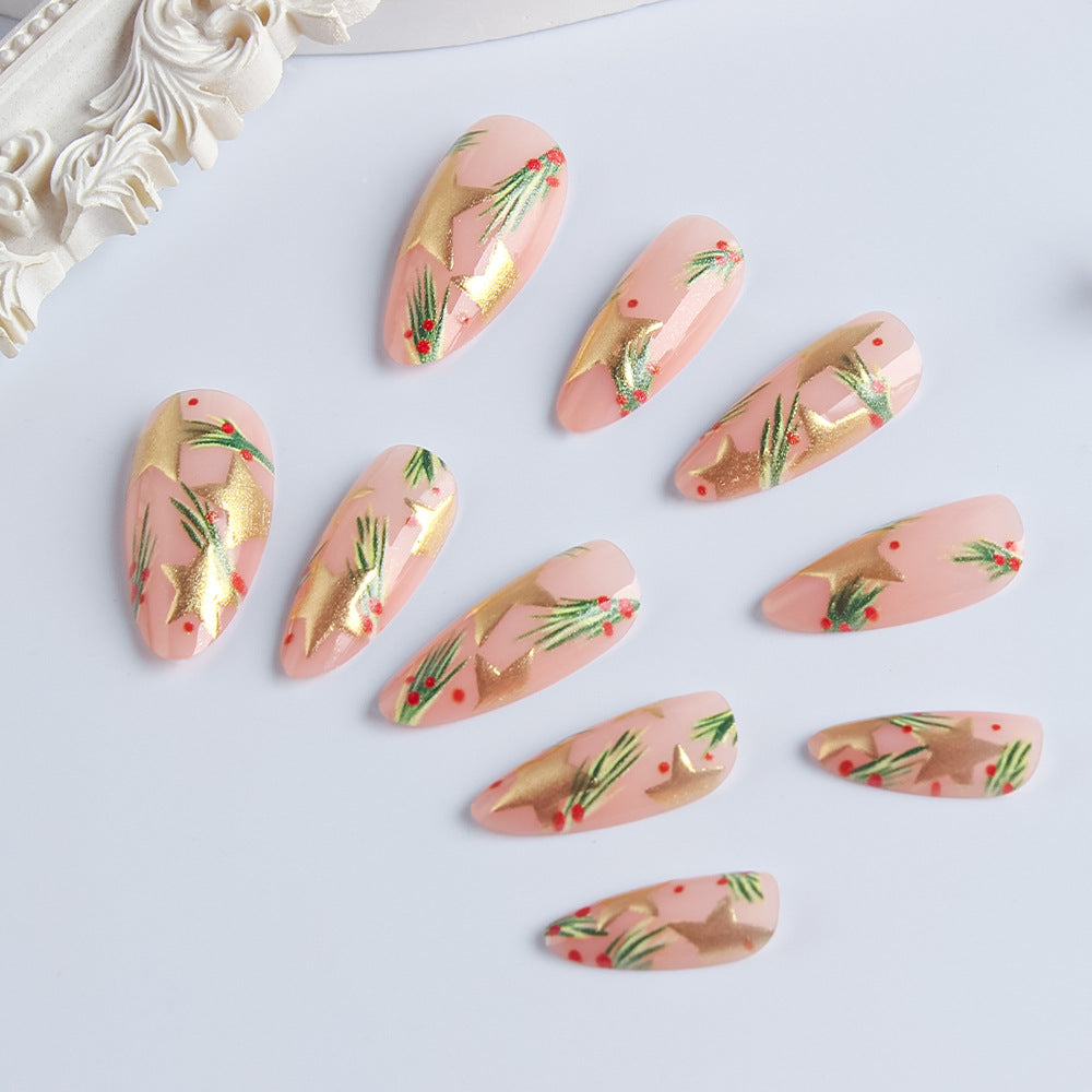 Festliche Feiertags-Nagelkunst-Design Brehn