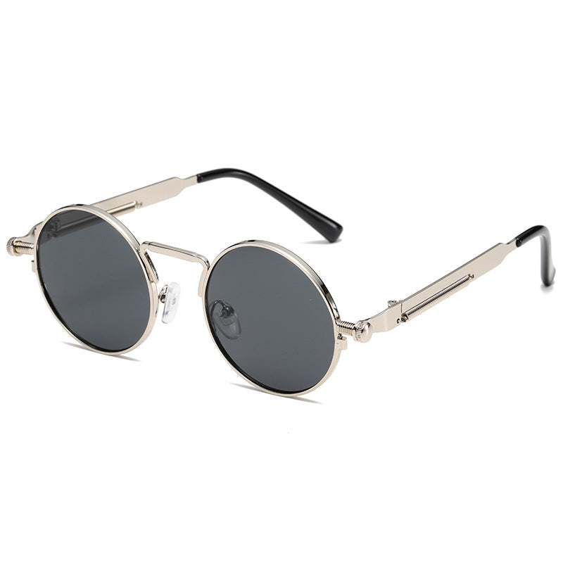 Damen Modische runde Sonnenbrille mit präzisem Metallrahmen Brehn