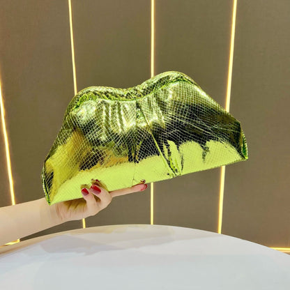 Metallic Geschopfte Clutch