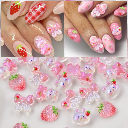 Dekorative 3D Nagelkunst Charms