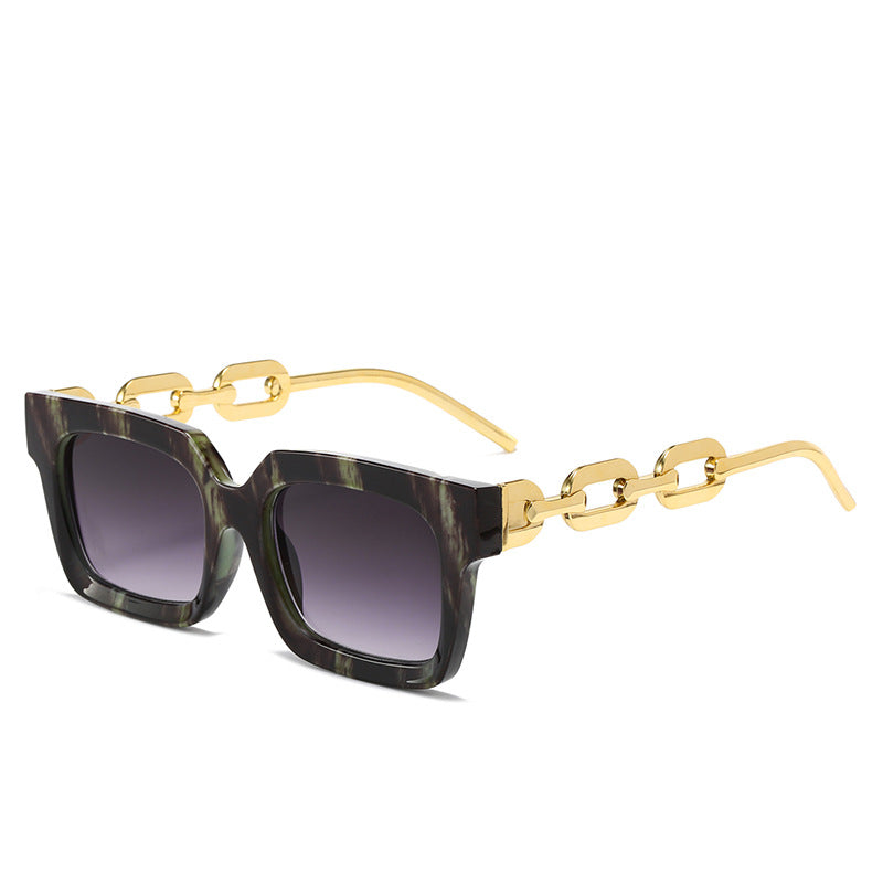 Damen modische Sonnenbrille mit einzigartigem Kettenelement Brehn
