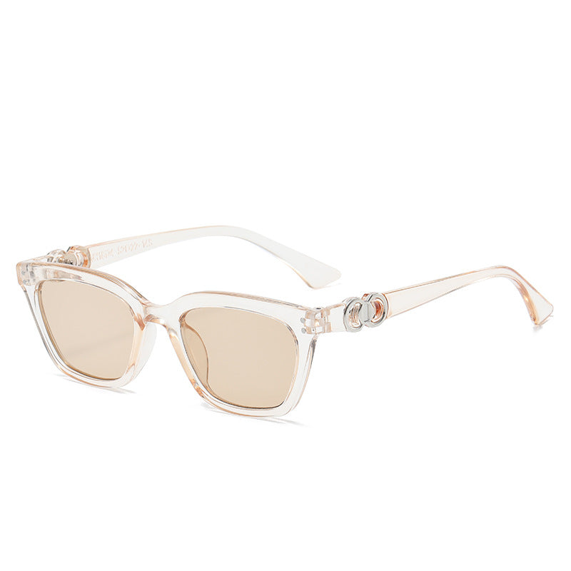 Damen Elegante und modische Sonnenbrille mit dekorativem Metallrahmen Brehn