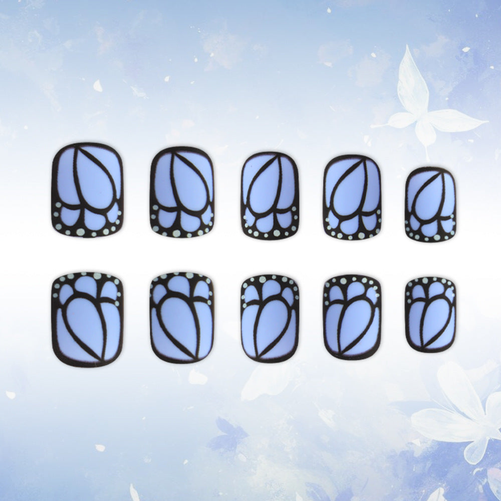 Künstlerisches Floral-Nageldesign Brehn