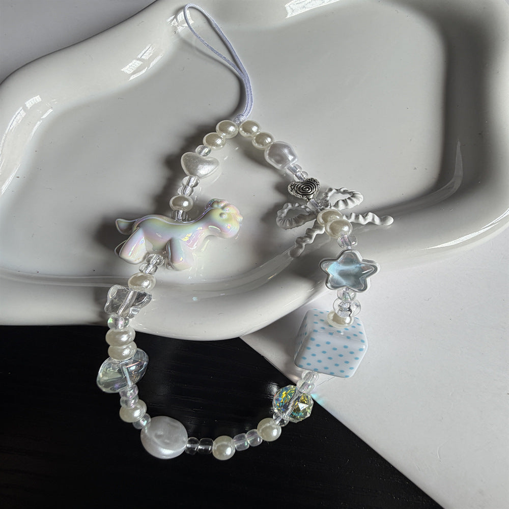 Verspielte Perlen Charm Brillen Kette Brehn