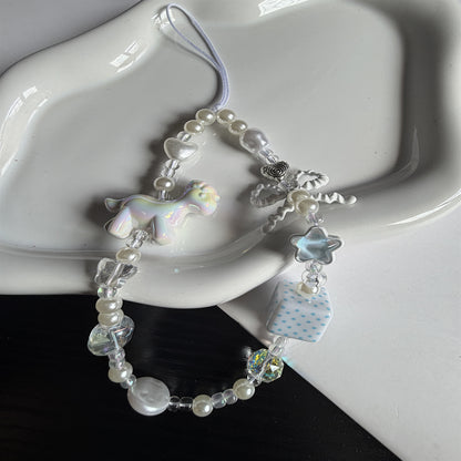 Verspielte Perlen Charm Brillen Kette Brehn