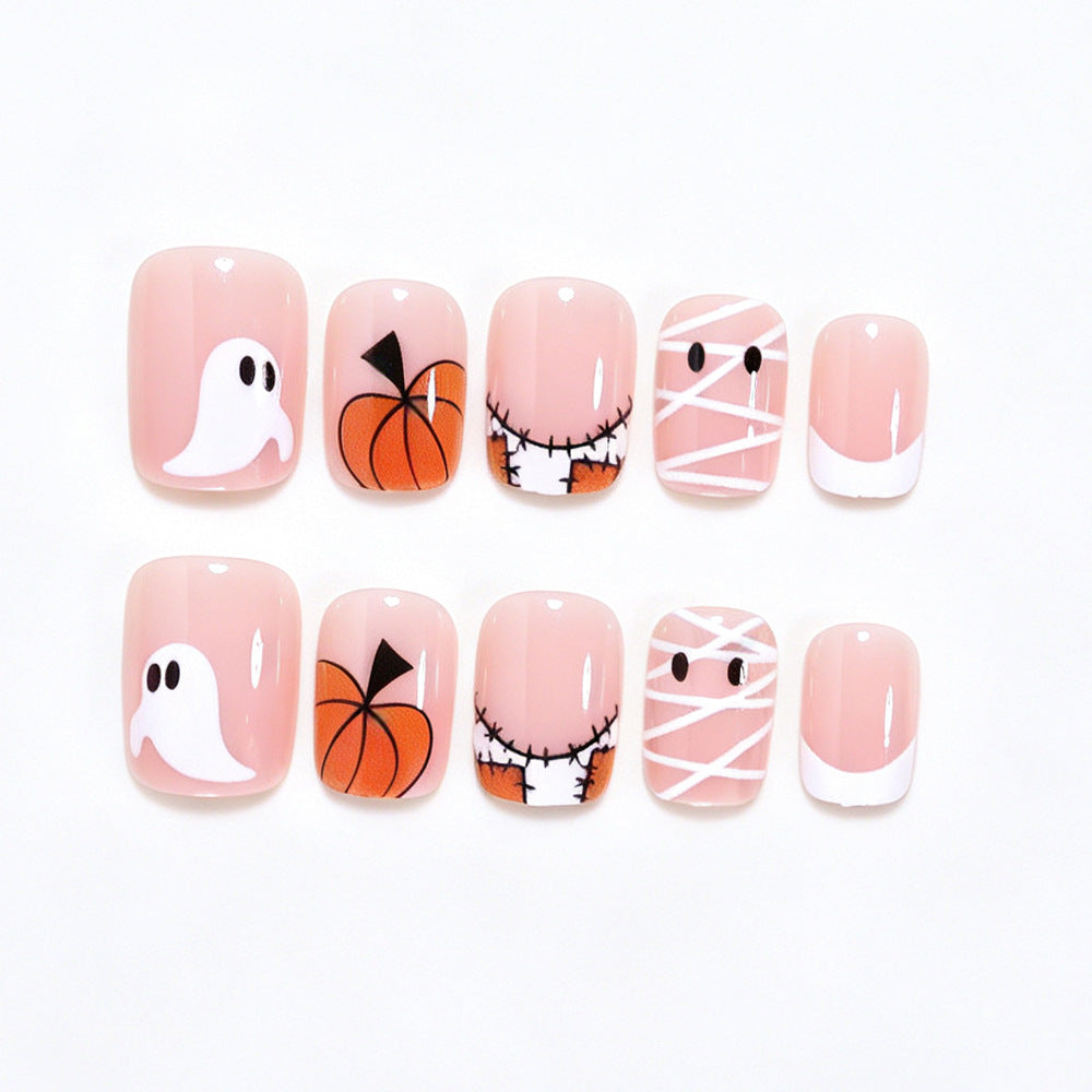 Halloween-Themen Press-On Nagelkunst Brehn