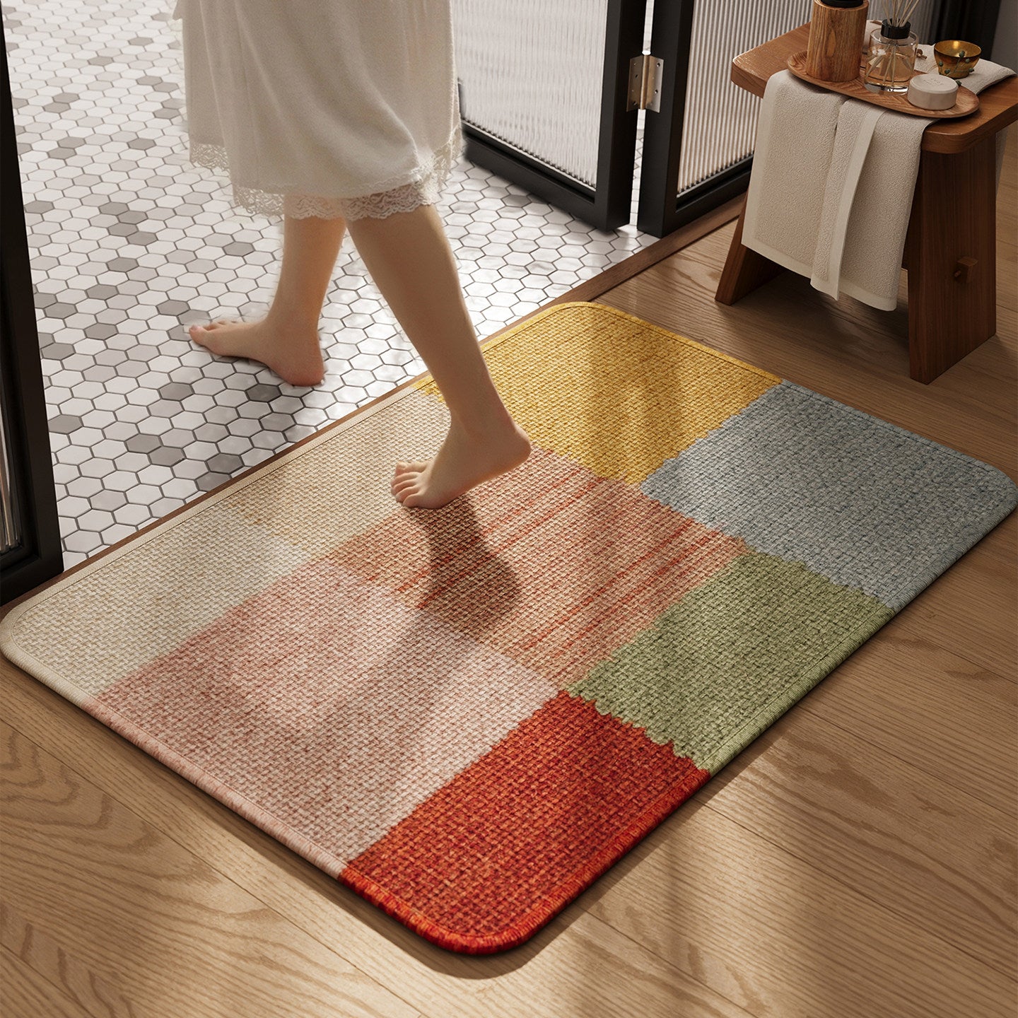 Stylische Badematte Brehn