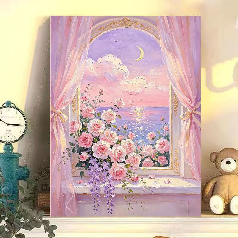 Romantische florale Landschaft Leinwandkunst Brehn