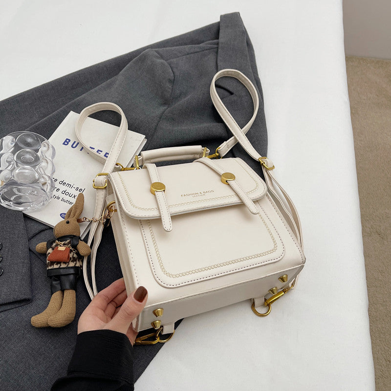 Vintage-inspirierte strukturierte Satchel-Tasche Brehn