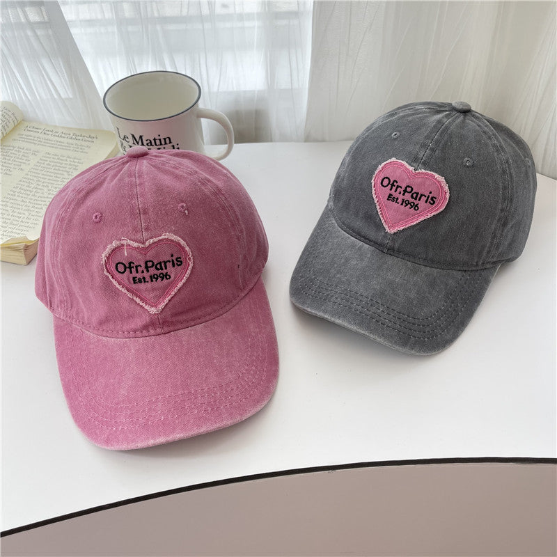 Damen Vintage-inspiriertes besticktes Baseballcap Brehn