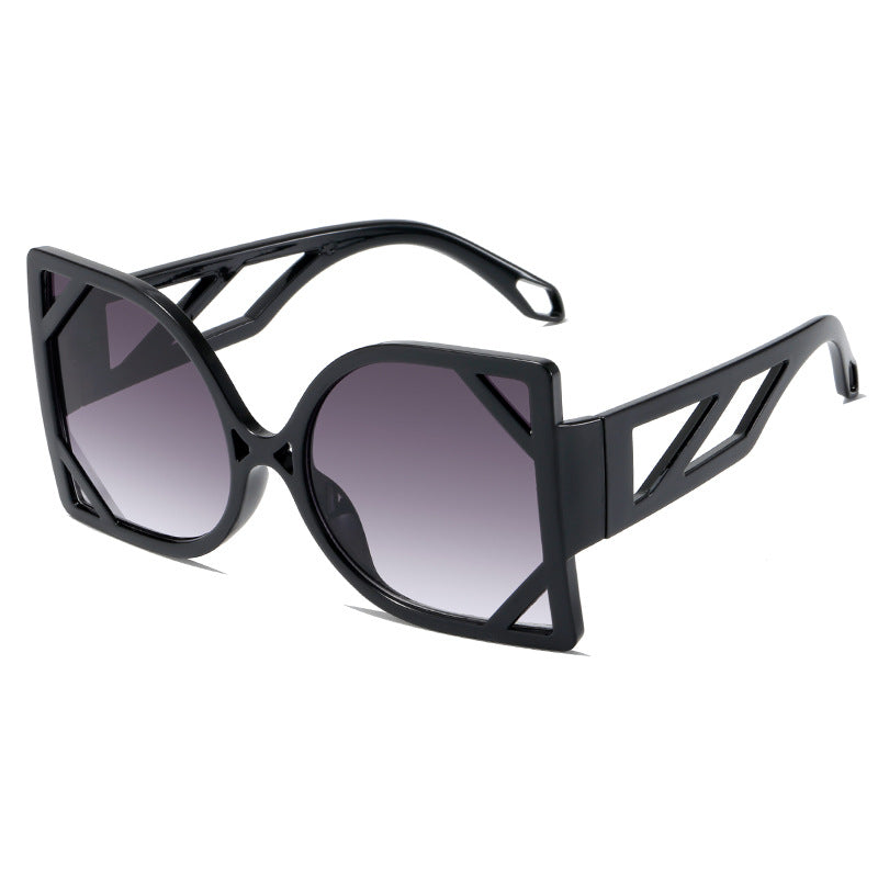 Damen geometrische Sonnenbrille mit exklusivem Design und UV-Schutz Brehn