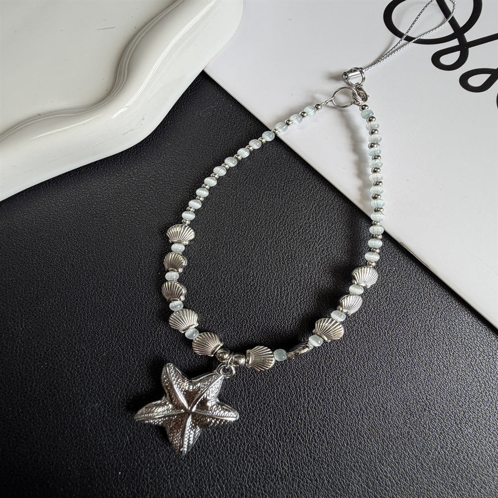 Blumenperlen Charm Halskette Brehn