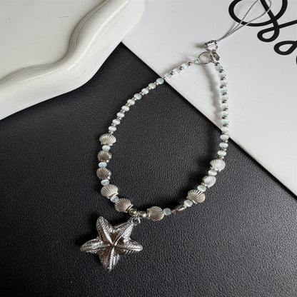 Blumenperlen Charm Halskette Brehn