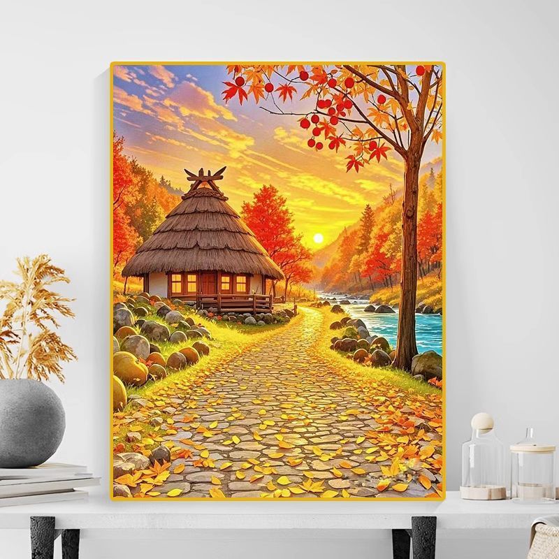 Herbstlandschaft Leinwanddruck Brehn