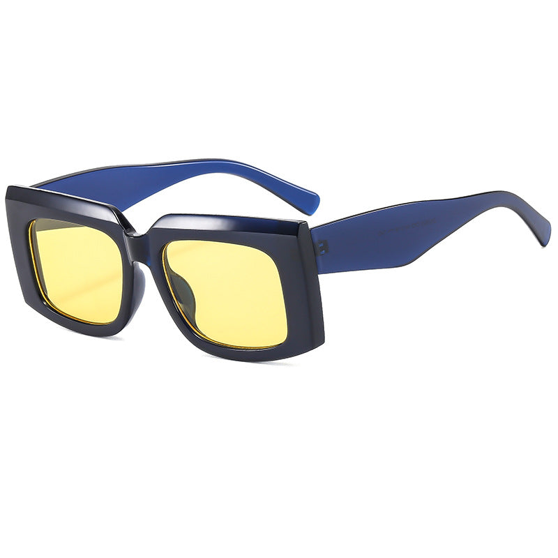 Damen Modische Sonnenbrille mit markantem quadratischem Rahmen und UV-Schutz Brehn