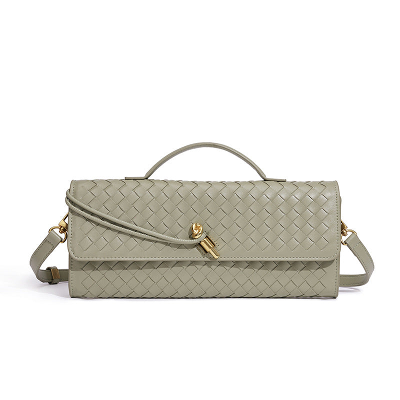 Geflochtene Leder-Clutch Brehn