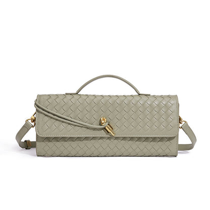Geflochtene Leder-Clutch Brehn