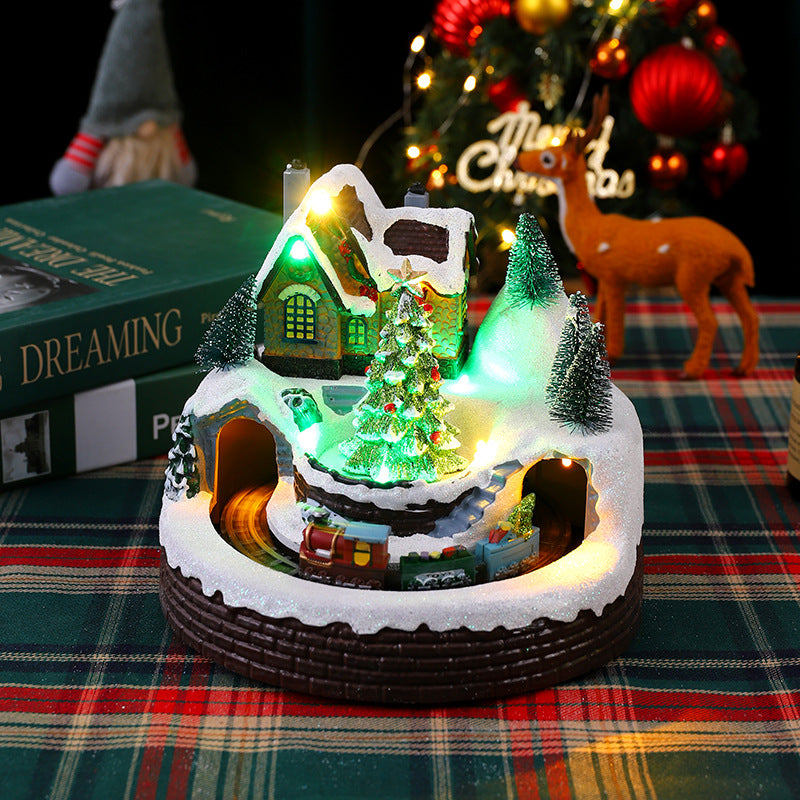 Beleuchtete Weihnachtsdorf Figur Brehn