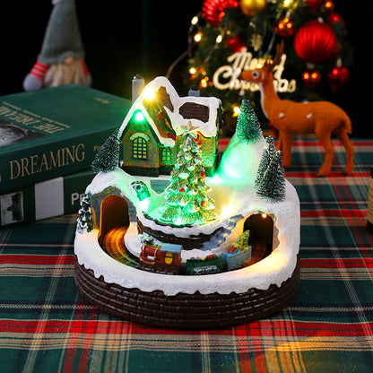 Beleuchtete Weihnachtsdorf Figur Brehn