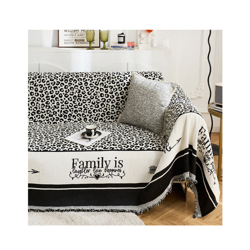 Künstlerischer Leopardenmuster Sofa-Wurfdecke