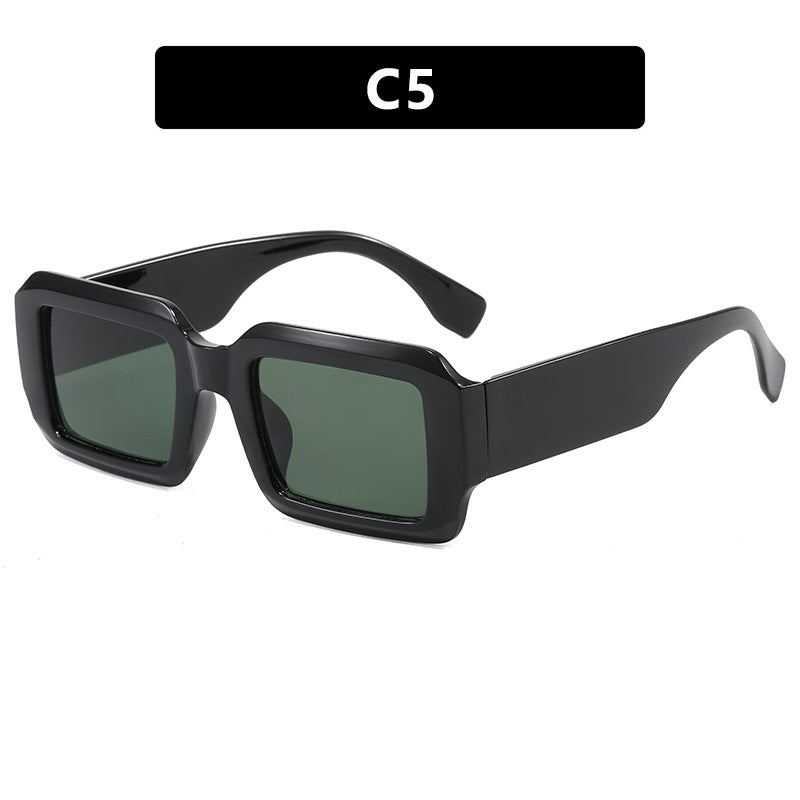 Damen oversized quadratische Sonnenbrille mit modernem Kunststoffrahmen Brehn