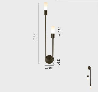 Moderne Dual-Arm Wandlampe