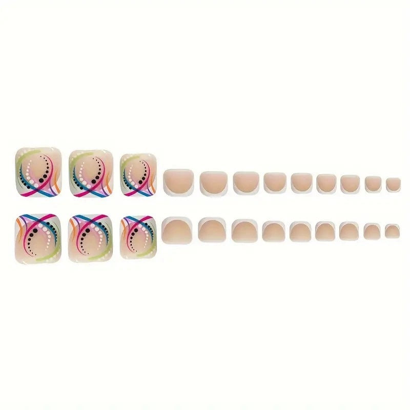 Künstlerische geometrische Nagelverlängerungen Brehn