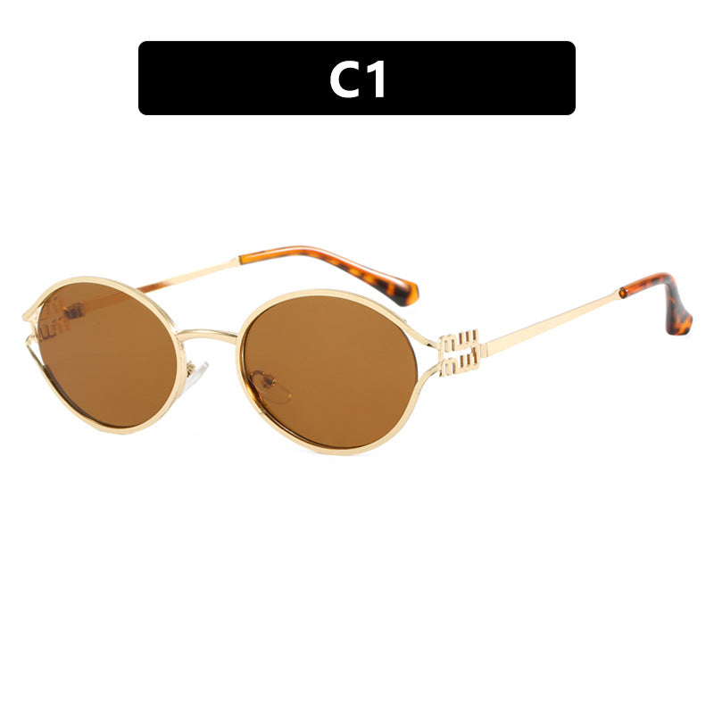 Damen elegante ovale Sonnenbrille Brehn